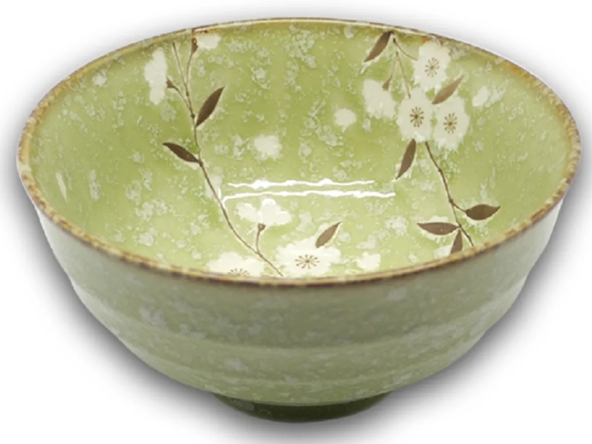 bol__ramen_japonais_de__x_0.webp Discount Bol à ramen japonais de 6" x 3.5" Cherry Blossom - Vert Vaisselle