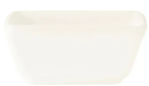 Outlet Bol carré de 4 oz (3") Slate - Blanc - 36 par boite Vaisselle