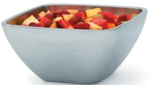 Clearance Bol de service isotherme carré de 4.75 L à double paroi - 4 par boite Vaisselle