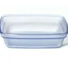 Hot Bol rectangulaire de 7 oz Flex - Bleu translucide - 96 par boite Vaisselle
