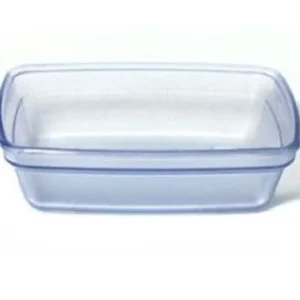 Hot Bol rectangulaire de 7 oz Flex - Bleu translucide - 96 par boite Vaisselle