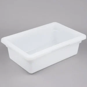 Hot Boîte de rangement alimentaire de 12" x 18" x 6" en polyéthylène - Blanche- 6 par boîte Rangement Des Aliments