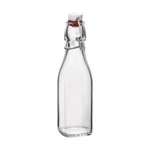 Best Bouteille de 8.5 oz en verre avec bouchon pivotant Swing par Bormioli Rocco Verrerie