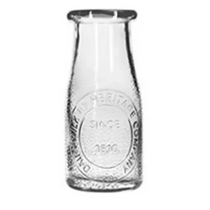 Hot Bouteille de lait de 7.5 oz en verre Heritage - 24 par boite Verrerie