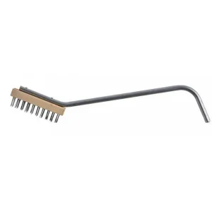 Sale Brosse de 8" en acier rigide pour grilloir avec manche de 24" Équipements De Nettoyage