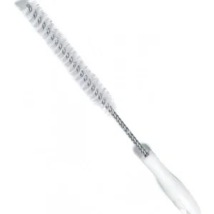 Hot Brosse de 15" x 1" de diamètre avec manche - Blanche Équipements De Nettoyage