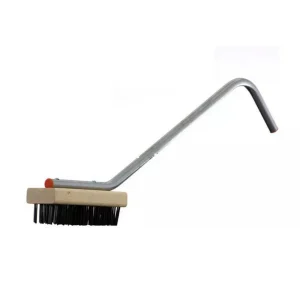 Discount Brosse d'acier moyen de 8" pour grilloir avec manche de 24" Équipements De Nettoyage