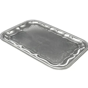 Online Cabaret de service rectangulaire de 16" x 12" - Chrome - 18 par boite Vaisselle