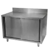 Clearance Cabinet de rangement de 30" x 60" en acier inoxydable avec dosseret Tables De Travail Commerciales