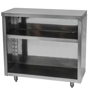 Best Cabinet de rangement ouvert de 18" x 72" en acier inoxydable Tables De Travail Commerciales