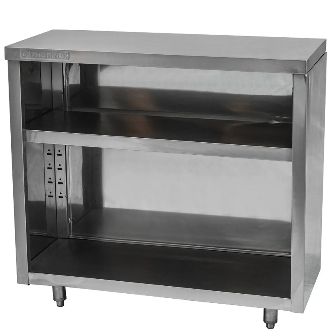cabinet_de_rangement_ouve_0.webp Best Cabinet de rangement ouvert de 18" x 72" en acier inoxydable Tables De Travail Commerciales