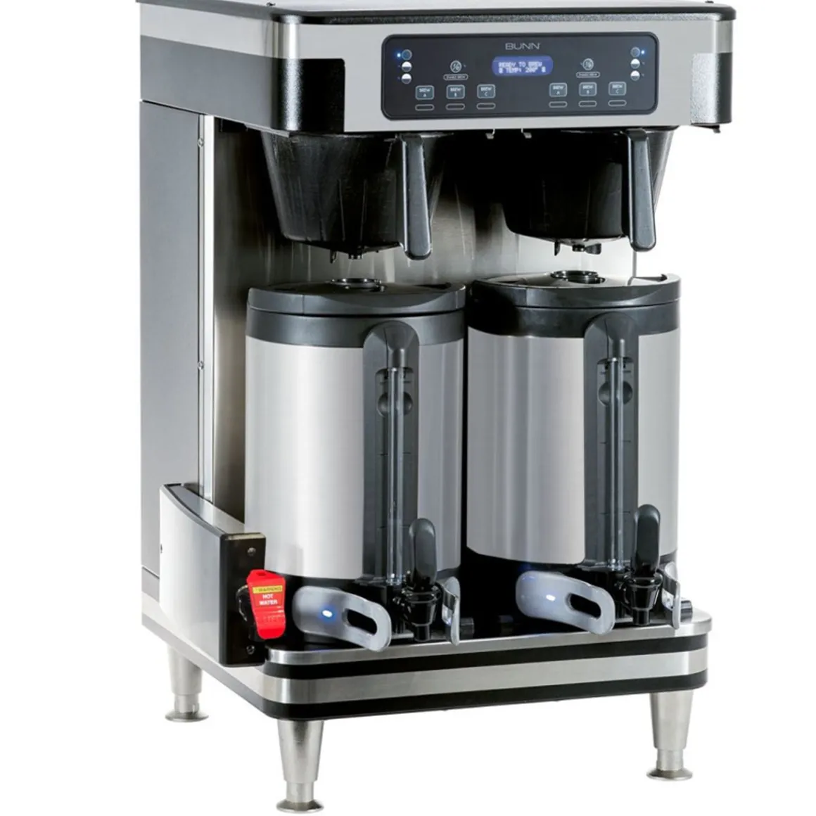 cafetire__double_infusion_0.webp Clearance Cafetière à double infusion - Noir et acier inoxydable - 120V/240V Équipements De Breuvage