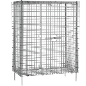 Hot Cage de sécurité en broche de 38.5" x 27.25" x 66 13/16" Tablettages Commerciales