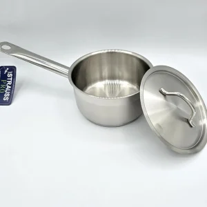 Outlet Casserole basse de 1.2 L en acier inoxydable avec couvercle Batterie De Cuisine