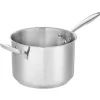 Best Casserole profonde de 10 L en acier inoxydable avec anse sur le côté Thermalloy Batterie De Cuisine