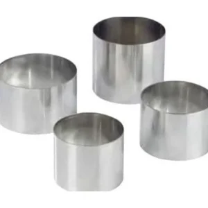 New Cercle à pâtisserie de 2" x 1.75" de haut en acier inoxydable (Nonette Ronde) Cuisson Et Pâtisserie