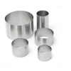 Sale Cercle à pâtisserie de 2.75" x 2" de haut en acier inoxydable (Nonette Ronde) Cuisson Et Pâtisserie