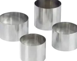 Fashion Cercle à pâtisserie de 3.5" x 2" de haut en acier inoxydable (Nonette Ronde) Cuisson Et Pâtisserie