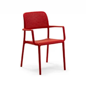 Fashion Chaise avec bras Bora - Rosso (rouge) Ameublement Commercial Pour Terrasses