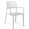 Sale Chaise avec bras Costa - Bianco (blanche) Ameublement Commercial Pour Terrasses