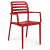Discount Chaise avec bras Costa - Rosso (rouge) Ameublement Commercial Pour Terrasses