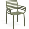 Clearance Chaise avec bras Doga Arm - Agave (verte) Ameublement Commercial Pour Terrasses