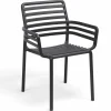 Best Chaise avec bras Doga Arm - Antracite (noire) Ameublement Commercial Pour Terrasses