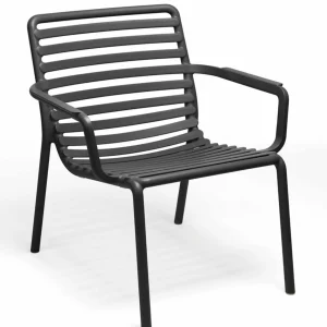 Fashion Chaise avec bras Doga Relax - Antracite (noire) Ameublement Commercial Pour Terrasses
