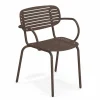New Chaise avec bras Mom - Antique Bronze (brune) Ameublement Commercial Pour Terrasses