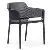 Discount Chaise avec bras Net Arm - Antracite (noire) Ameublement Commercial Pour Terrasses