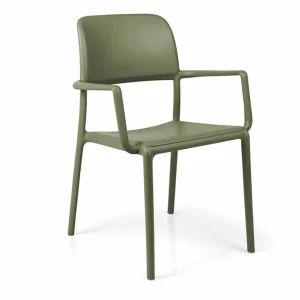 Hot Chaise avec bras Riva - Agave (verte) Ameublement Commercial Pour Terrasses