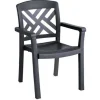 Clearance Chaise avec bras Sanibel - Charcoal (Grise) Ameublement Commercial Pour Terrasses