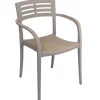 Sale Chaise avec bras Vogue - French Taupe (Beige) Ameublement Commercial Pour Terrasses