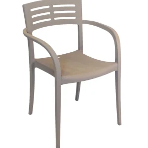 Sale Chaise avec bras Vogue - French Taupe (Beige) Ameublement Commercial Pour Terrasses