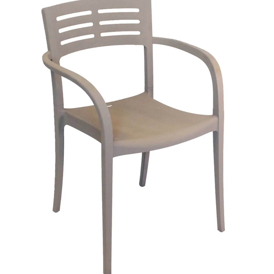 chaise_avec_bras_vogue__f_0.webp Sale Chaise avec bras Vogue - French Taupe (Beige) Ameublement Commercial Pour Terrasses