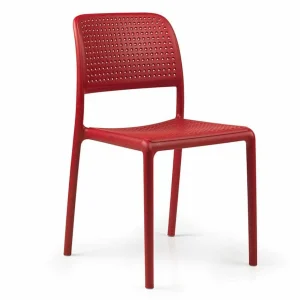 Best Chaise sans bras Bora Bistrot - Rosso (rouge) Ameublement Commercial Pour Terrasses