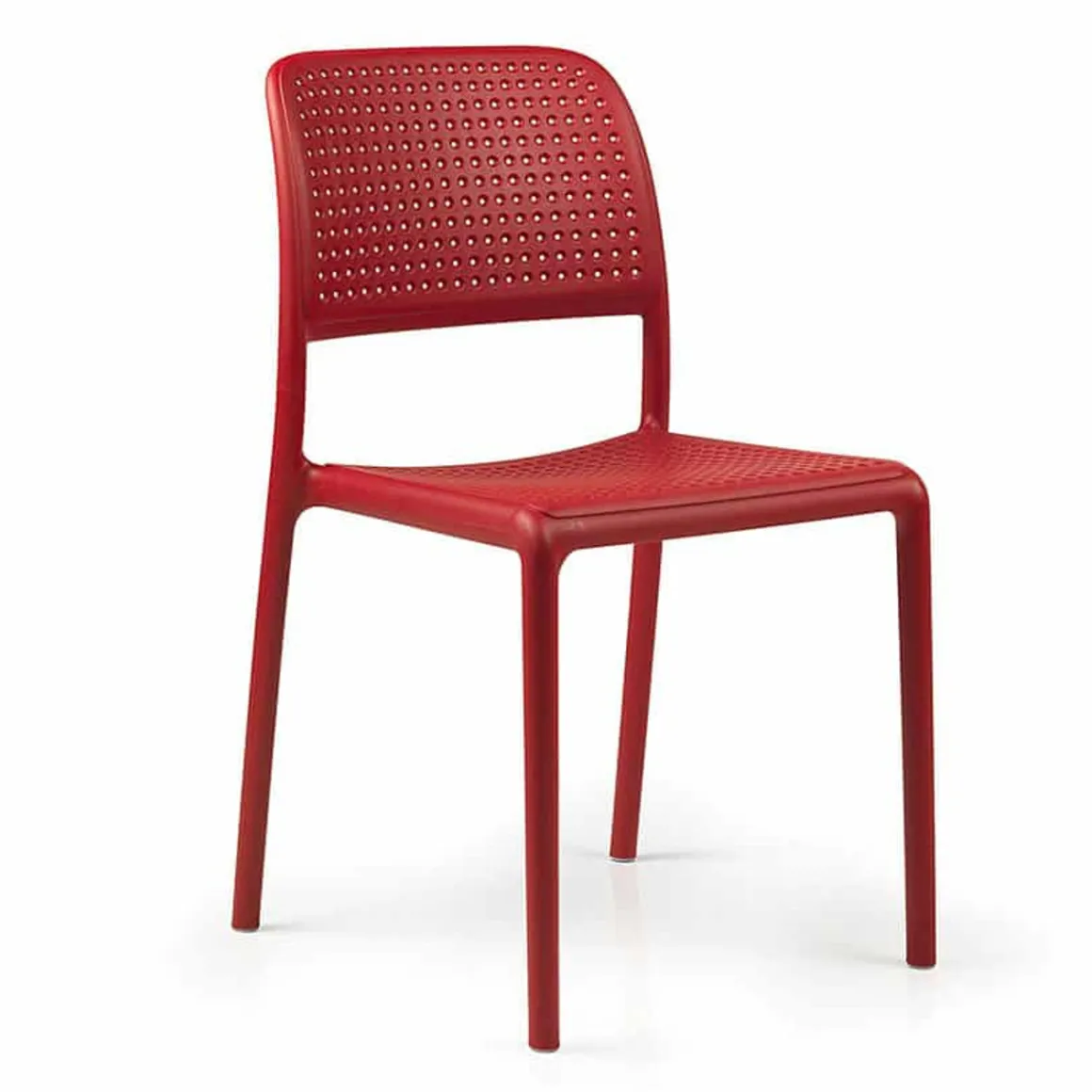 chaise_sans_bras_bora_bis_0-2.webp Best Chaise sans bras Bora Bistrot - Rosso (rouge) Ameublement Commercial Pour Terrasses