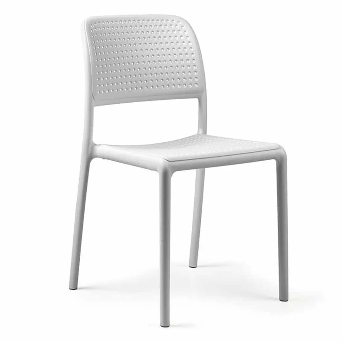 chaise_sans_bras_bora_bis_0-3.webp Best Chaise sans bras Bora Bistrot - Bianco (blanche) Ameublement Commercial Pour Terrasses