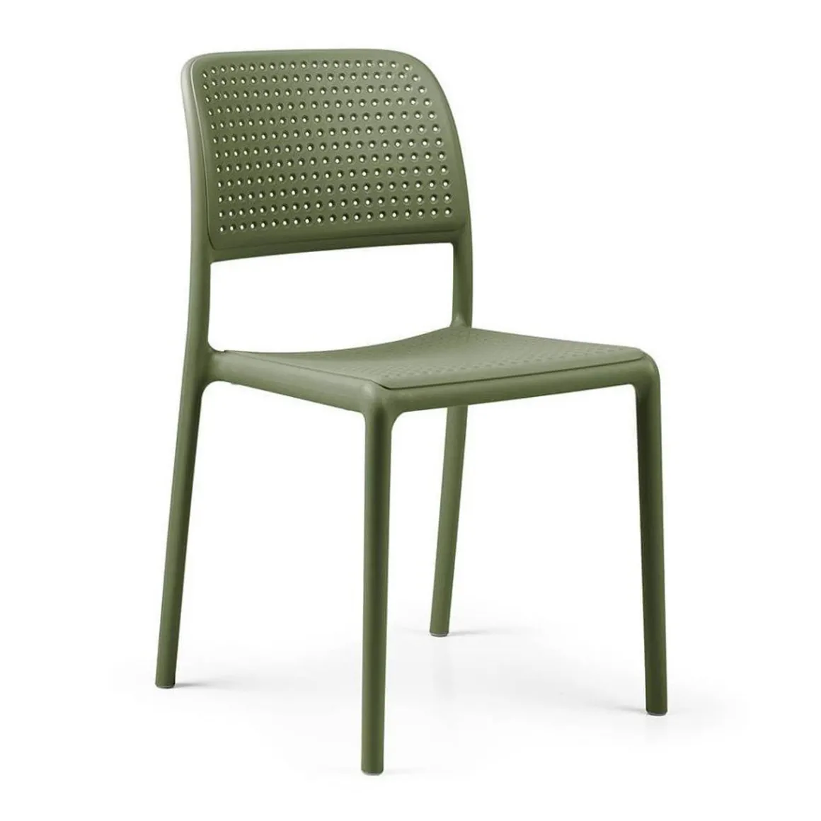 chaise_sans_bras_bora_bis_0-4.webp Hot Chaise sans bras Bora Bistrot - Agave (verte) Ameublement Commercial Pour Terrasses