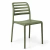 New Chaise sans bras Costa Bistrot - Agave (verte) Ameublement Commercial Pour Terrasses