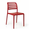 Outlet Chaise sans bras Costa Bistrot - Rosso (rouge) Ameublement Commercial Pour Terrasses
