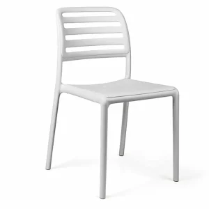 Best Chaise sans bras Costa Bistrot - Bianco (blanche) Ameublement Commercial Pour Terrasses