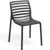 Online Chaise sans bras Doga Bistrot - Antracite (noire) Ameublement Commercial Pour Terrasses