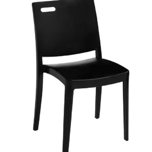 Clearance Chaise sans bras Metro - Black (Noire) Ameublement Commercial Pour Terrasses