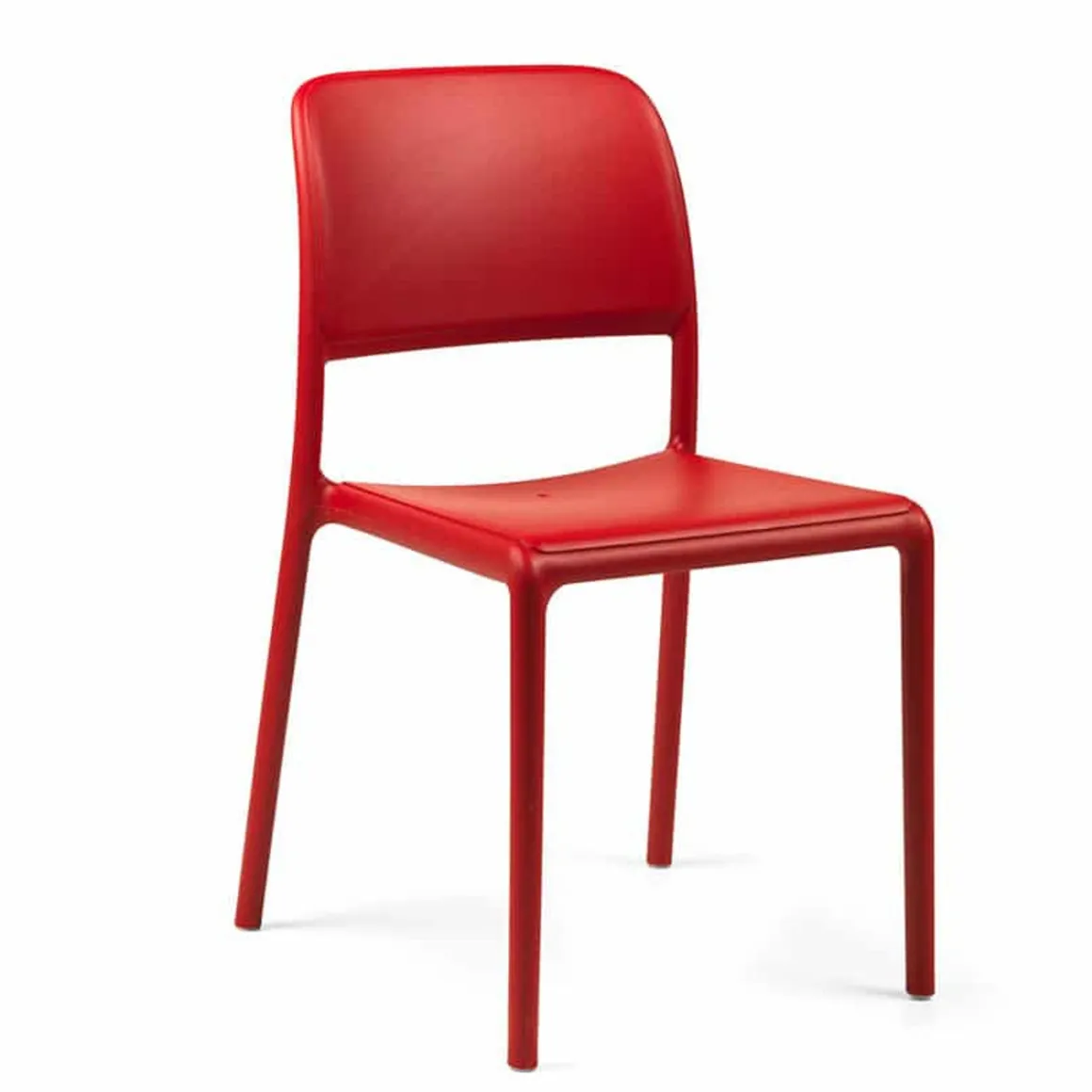 chaise_sans_bras_riva_bis_0-3.webp Sale Chaise sans bras Riva Bistrot - Rosso (rouge) Ameublement Commercial Pour Terrasses
