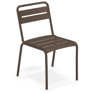 Outlet Chaise sans bras Star - Antique Bronze (brune) Ameublement Commercial Pour Terrasses
