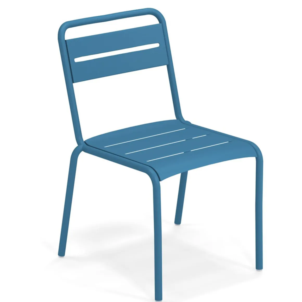 chaise_sans_bras_star__an_0.webp Sale Chaise sans bras Star - Antique Blue (bleue) Ameublement Commercial Pour Terrasses