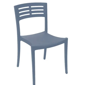 Hot Chaise sans bras Vogue - Denim Blue (Bleue) Ameublement Commercial Pour Terrasses