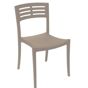Online Chaise sans bras Vogue - French Taupe (Beige) Ameublement Commercial Pour Terrasses