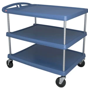 New Chariot utilitaire à 3 tablettes de 26" x 36 7/8" x 36" - Bleue Chariots
